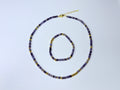 Lapis lazuli stone set.