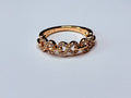 Rose gold infinity ring