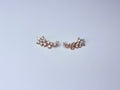 floral diamond earring.