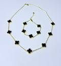 Black flower set.