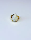 Adjustable opalite stone ring.