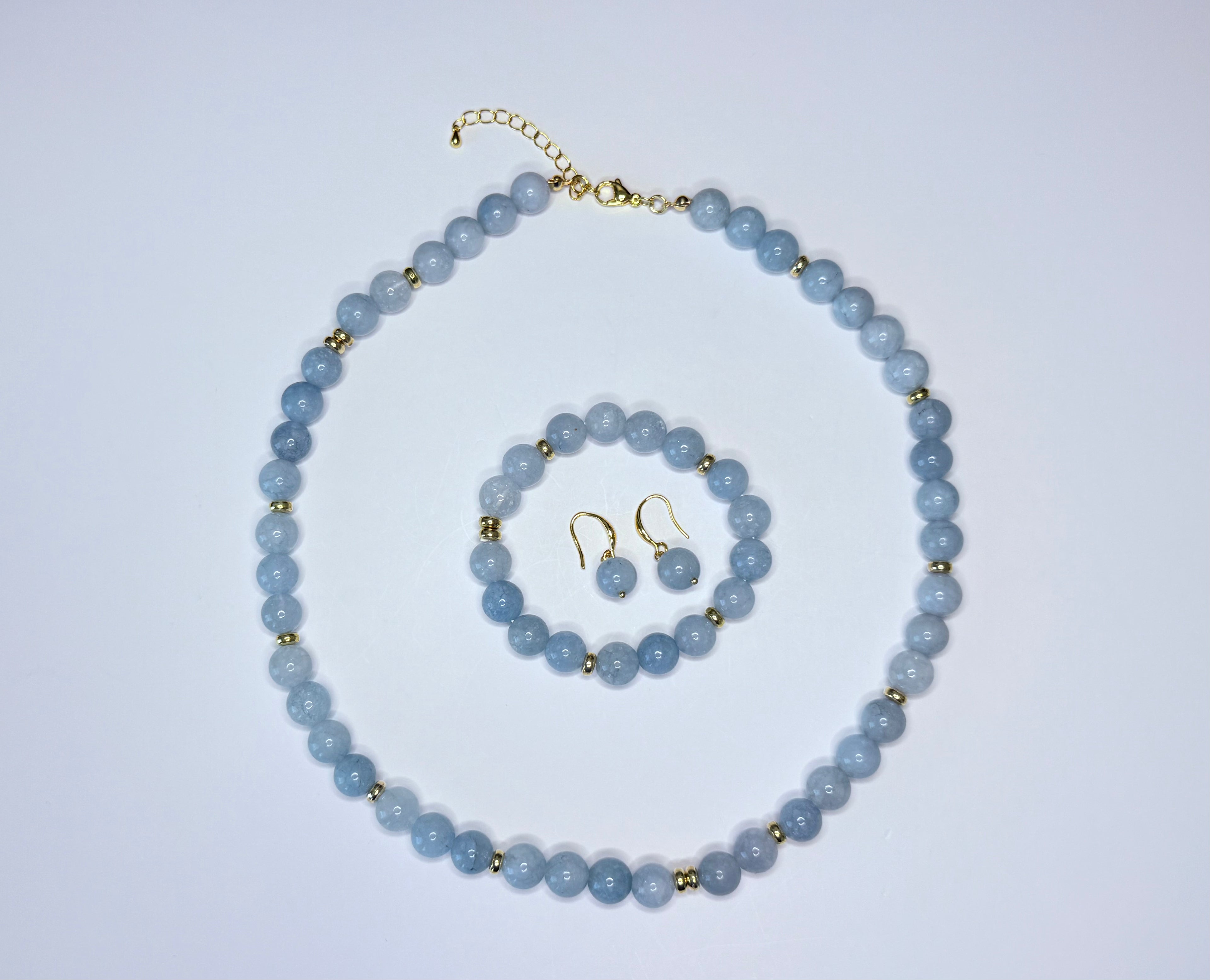 Baby blue agate set.