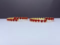 Tennis bracelets red