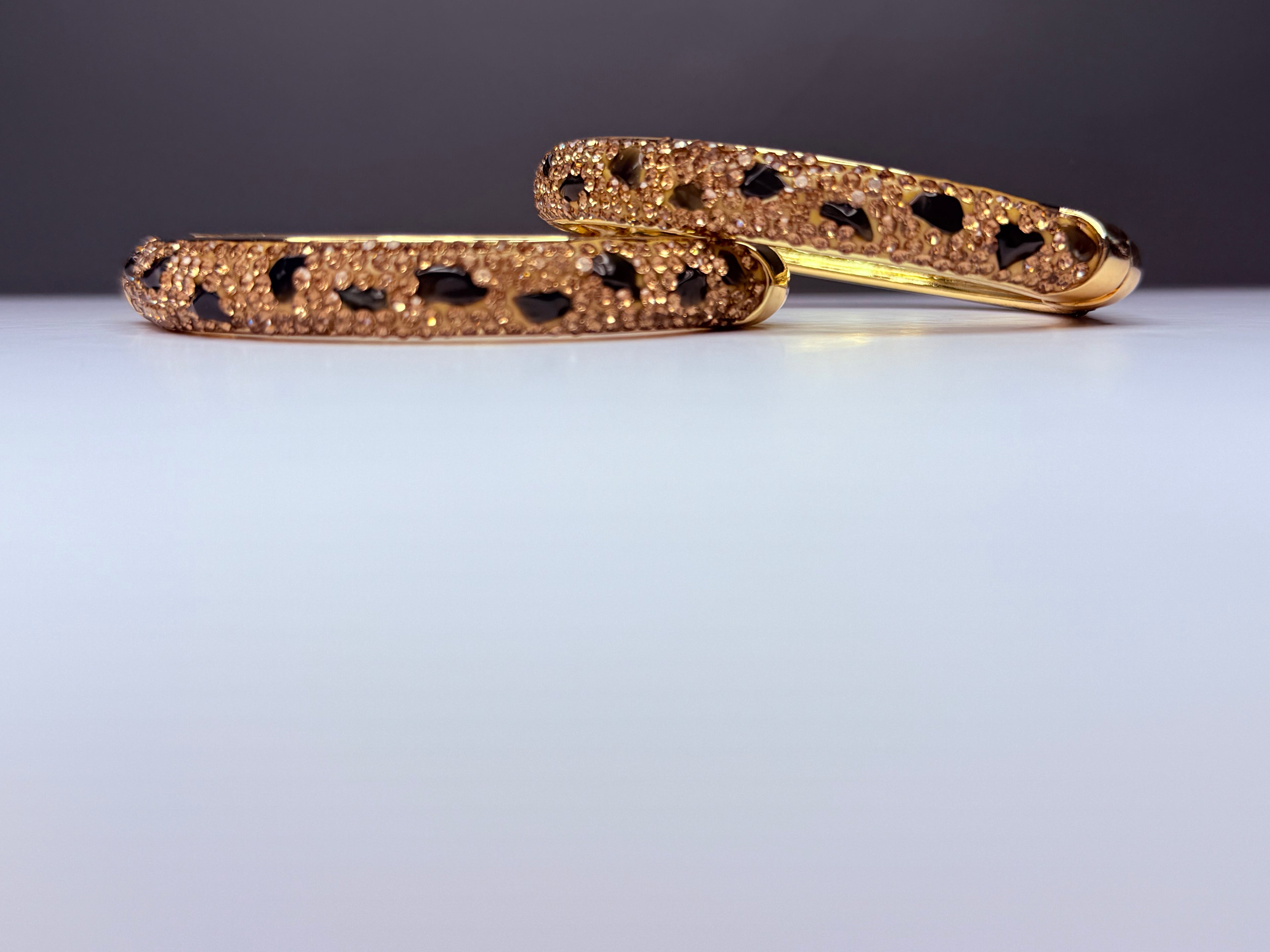 Genuine natural stone onix bangle