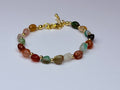Multicolor genuine stone bracelet