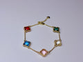 Special mixed-color flower bracelet