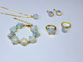 Genuine opalite set.