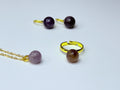 Genuine amethyst set.