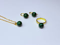 Genuine malachite green set.