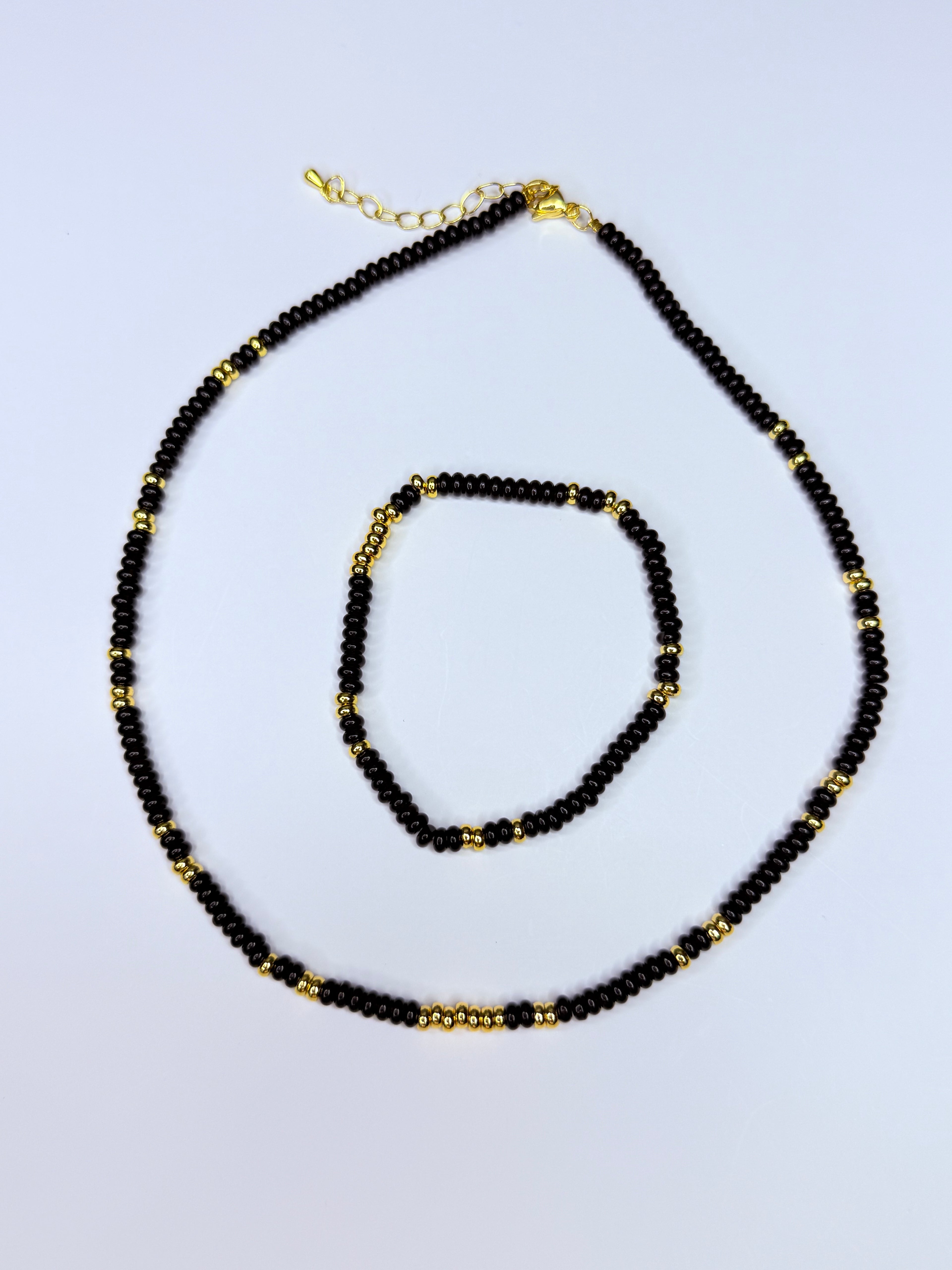 Obsidian stone set.