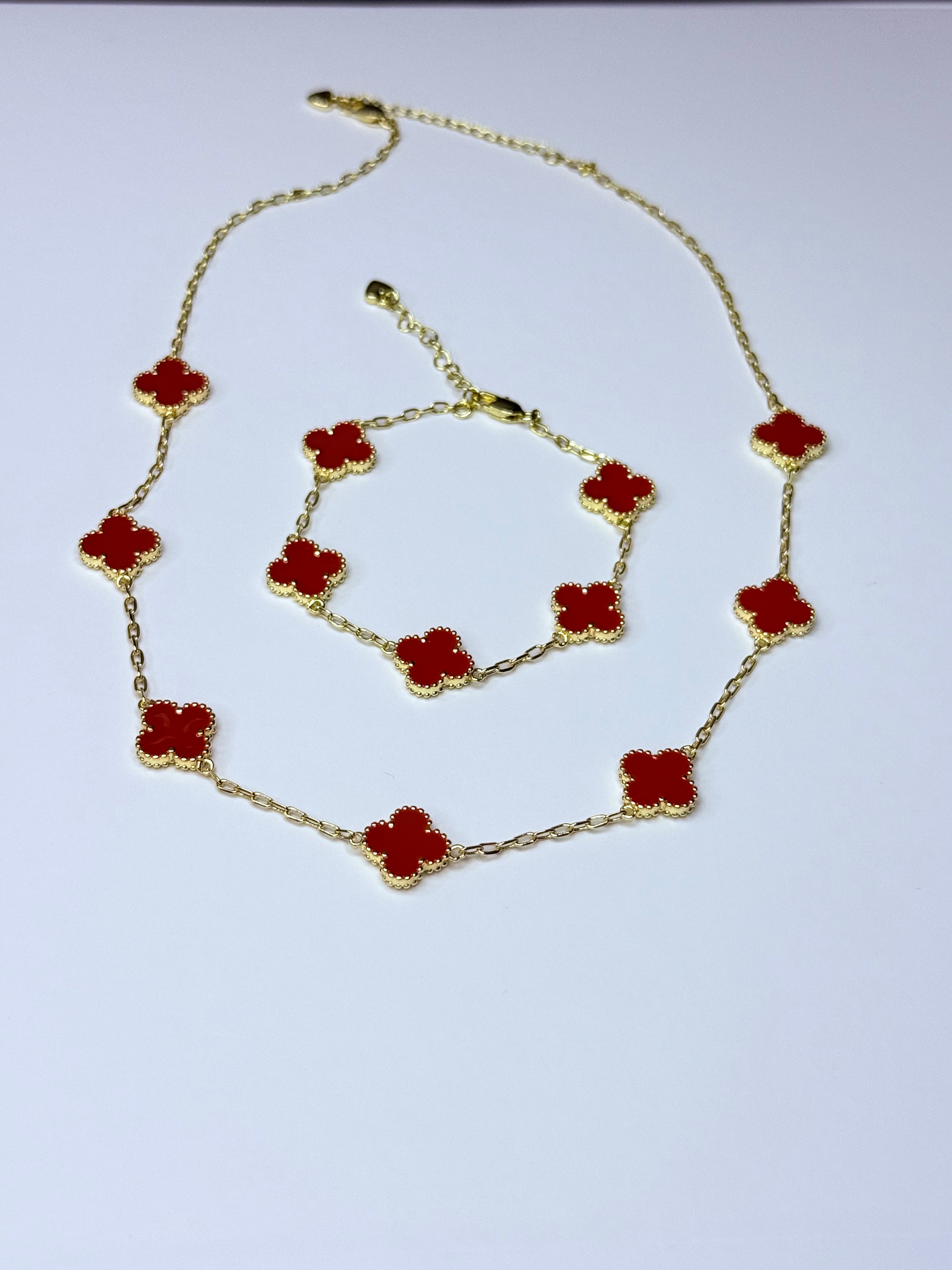 Red flower set.