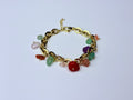 Multigemstone bracelet.