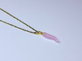 Pink chili pepper necklace.