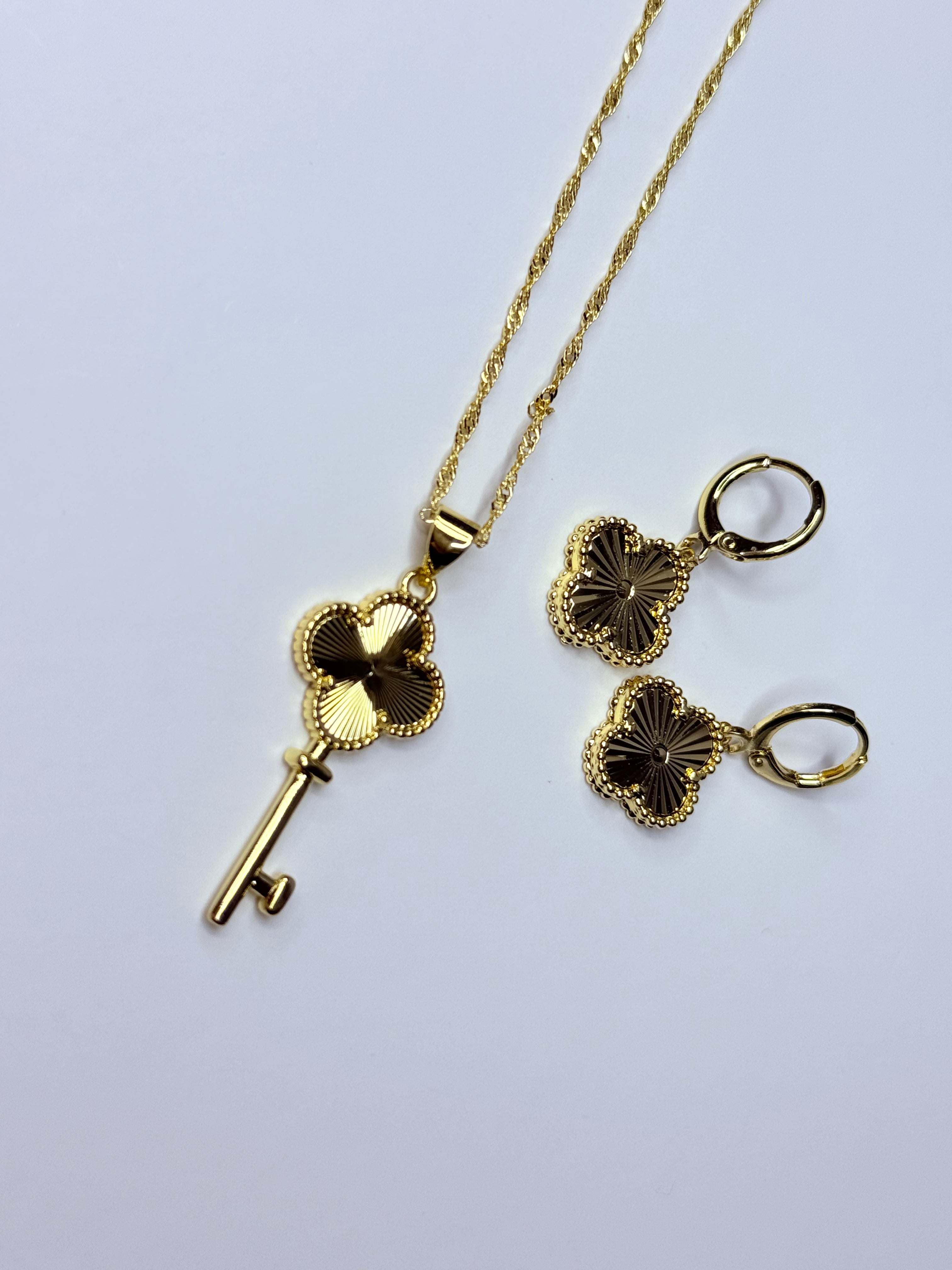 Gold flower set.