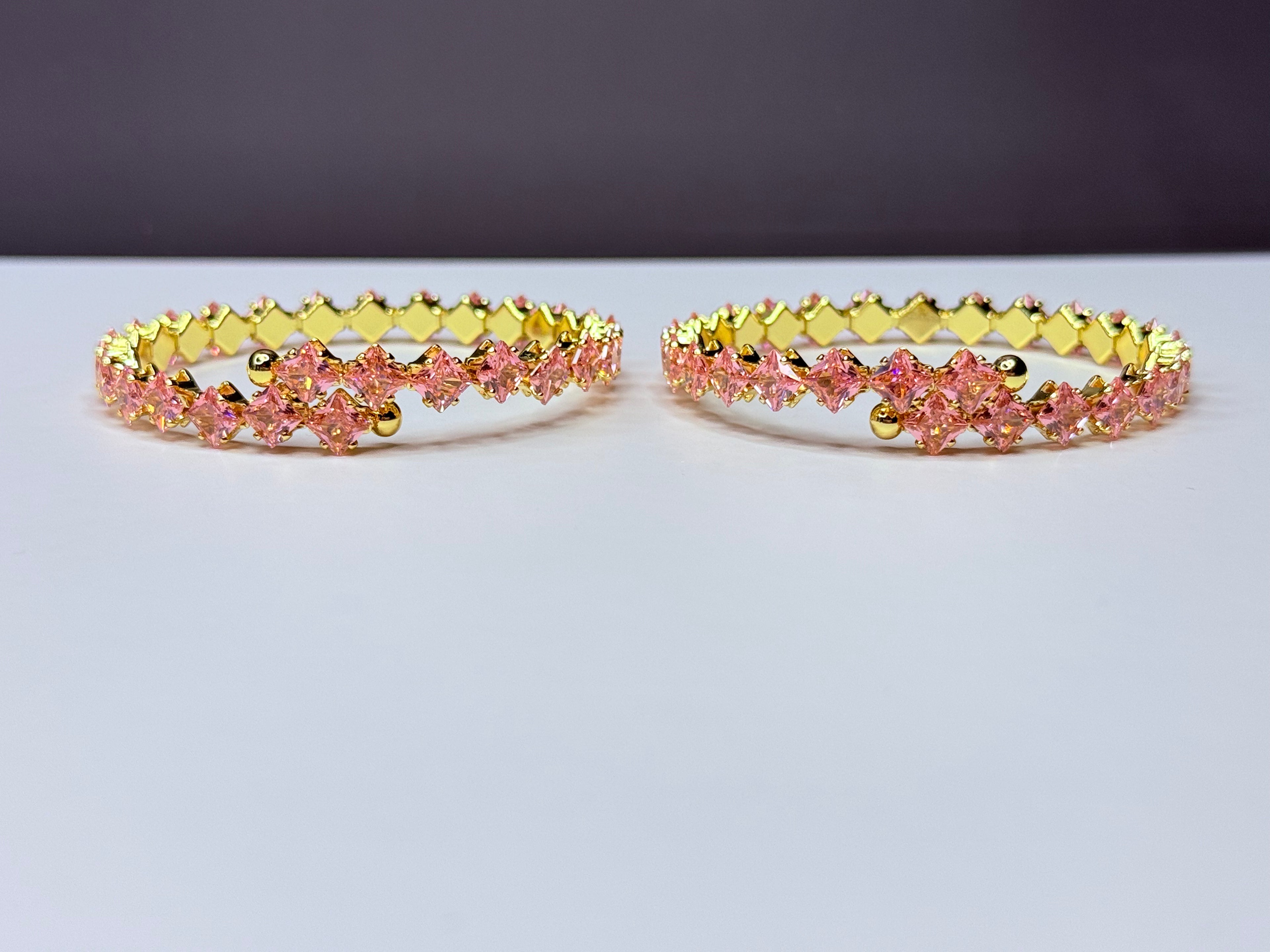 Tennis bracelets pink