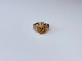 Rose gold Roman princess ring.