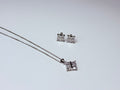 Silver square set.