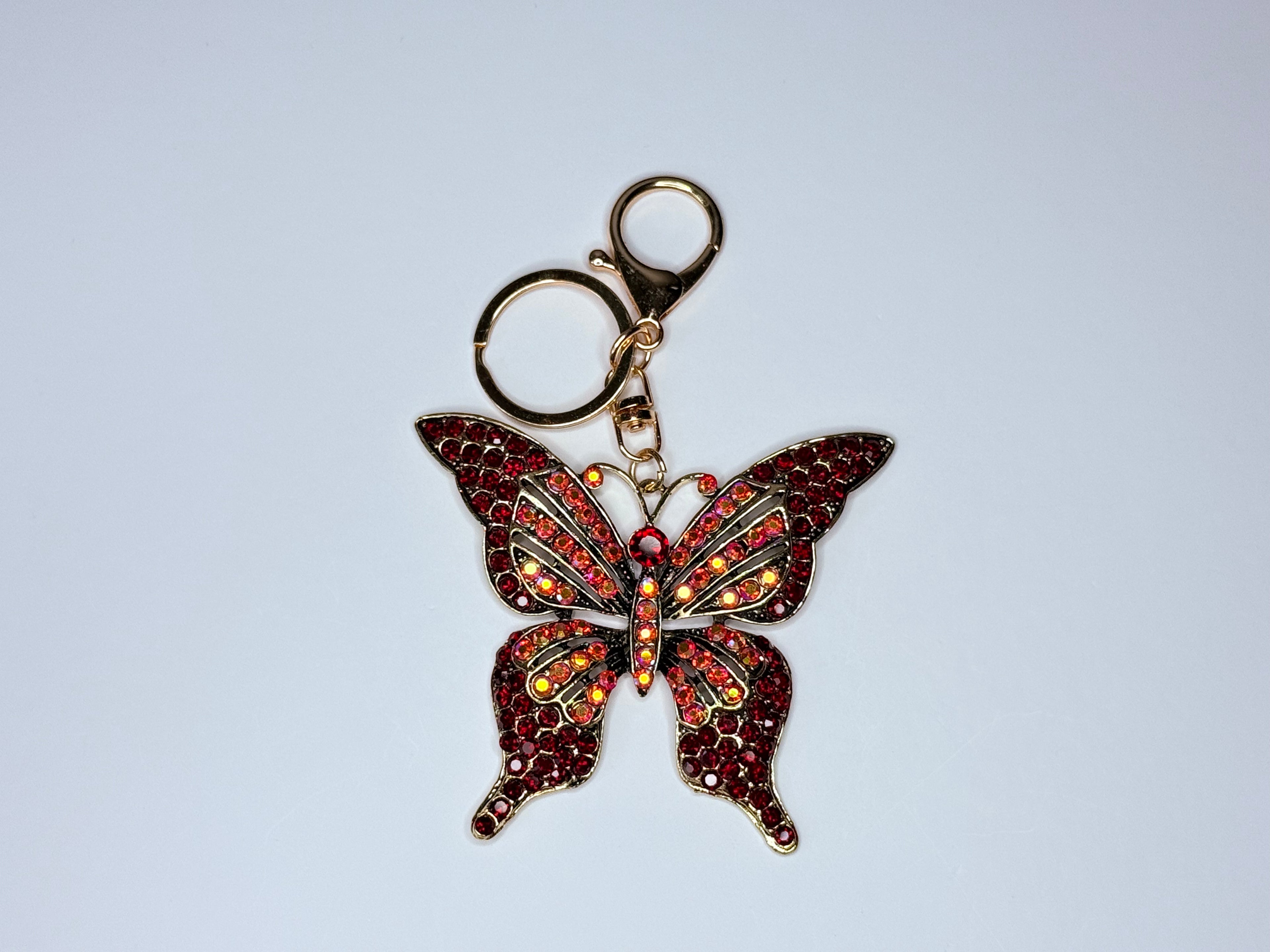 Red butterfly keychain