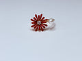 Pearlescent flower ring.