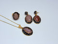 Crocodile agate set.