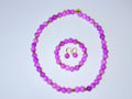 Lilac agate set.